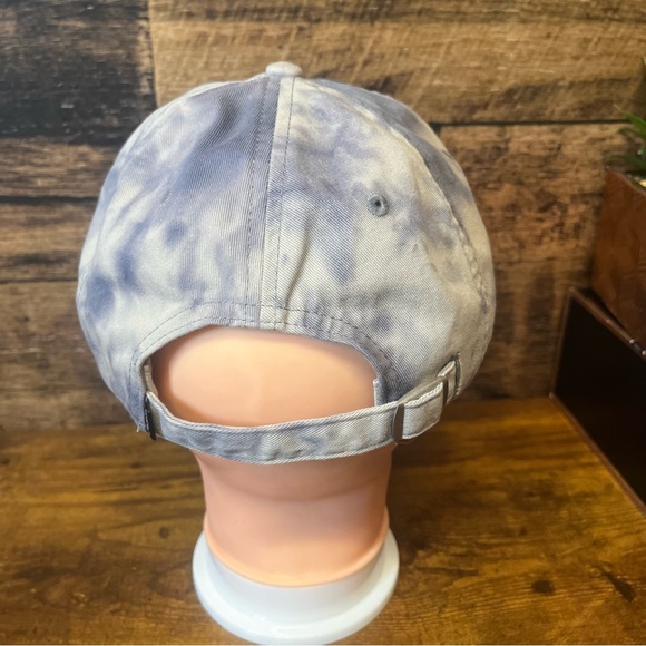 Victoria's Secret Hat Cap Tye Dye Blue Gray Womens Baseball Hat VS Pink NEW - Picture 4 of 7